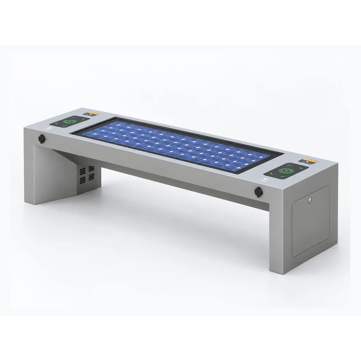 Умная солнечная скамейка ZEMSO ZX-PB-007 компактная без спинки