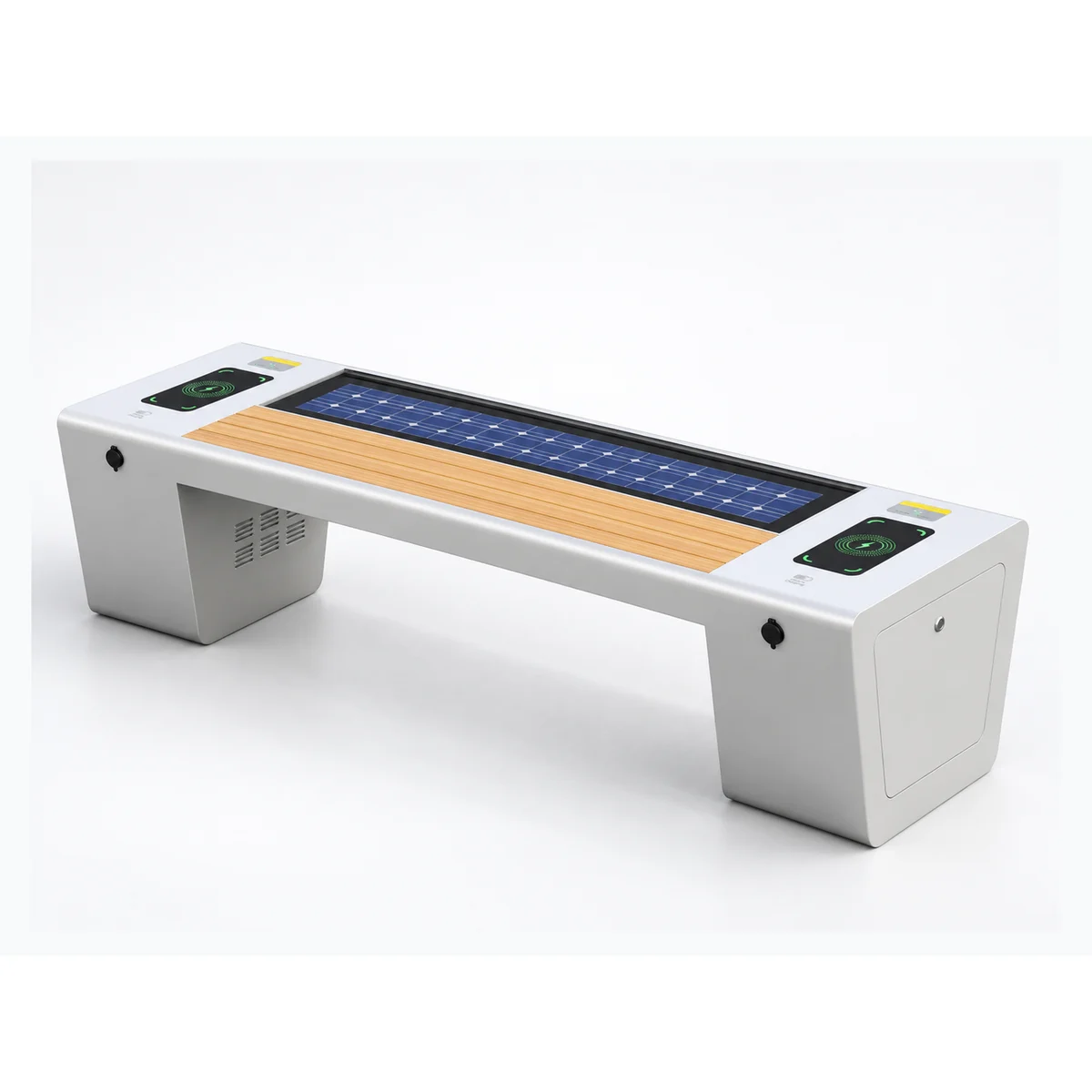 Умная солнечная скамейка ZEMSO ZX-PB-005 с центральной солнечной панелью
